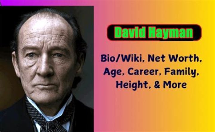 David Hayman Biography, Age, Height, Wife, Net Worth, Family