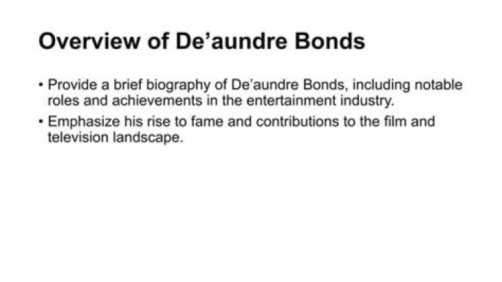 De'Aundre Bonds Biography, Age, Height, Wife, Net Worth, Family