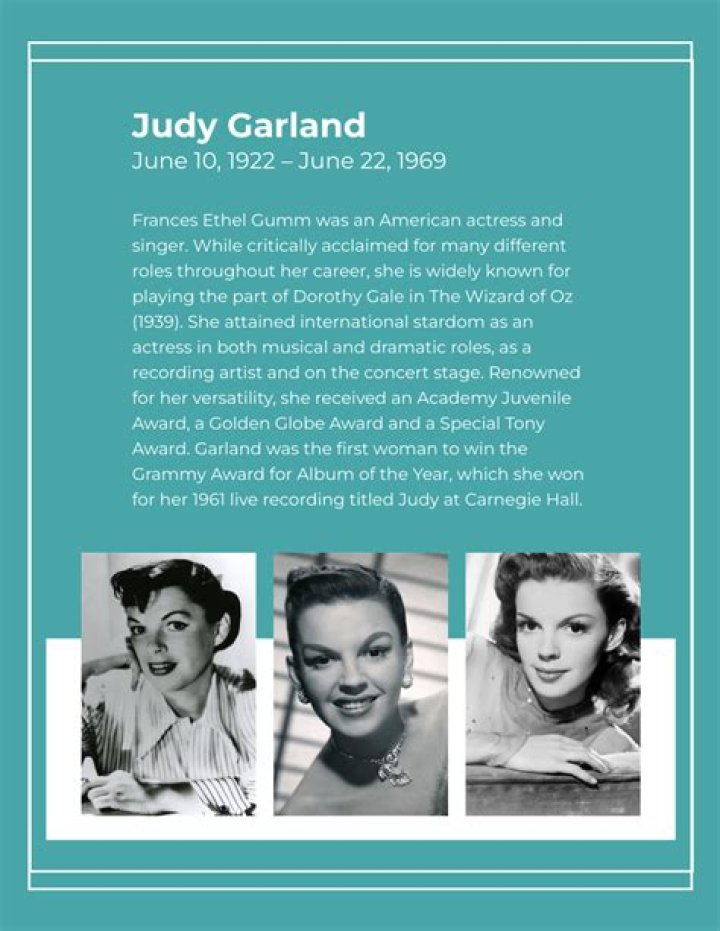 Judy Garland Biography, Age, Height, Husband, Net Worth, Family