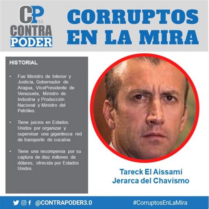 Tareck El Aissami biografía, edad, altura, esposo, net worth, familia